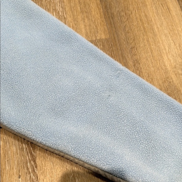 The North Face Size XL Gray and Baby Blue Teddy Bear Fleece Jacket Zip Up - Picture 11 of 14